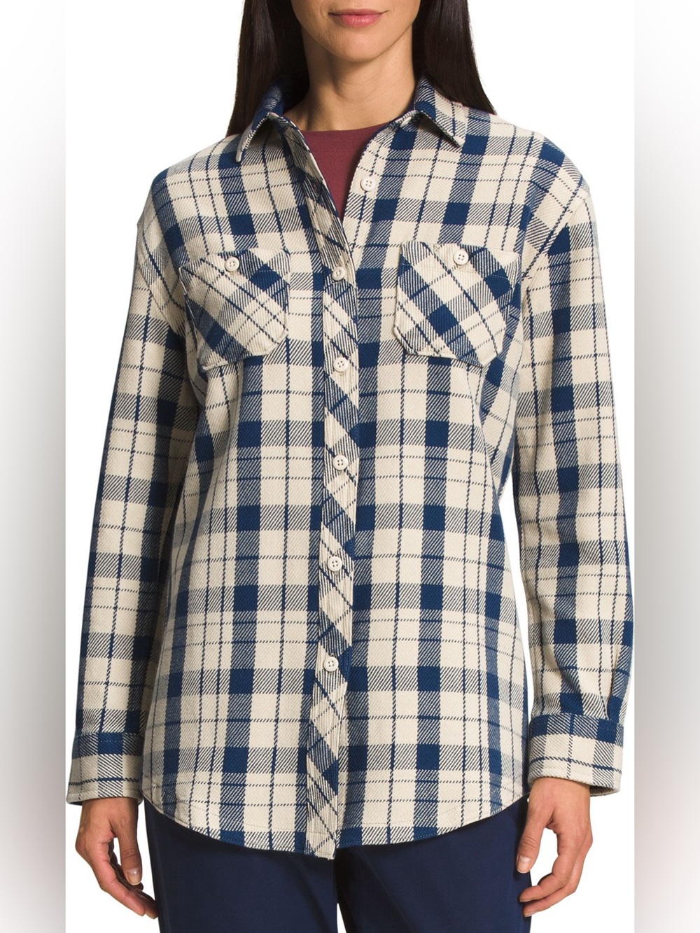 Like New The North Face Women's Valley Twill Flannel Shirt size XXL